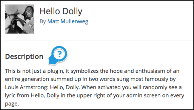 Hello Dolly Plugin