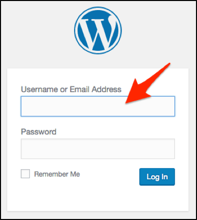 WordPress Username Login