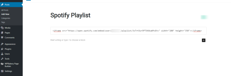 How to Embed a Spotify Playlist in WordPress - AccessWP